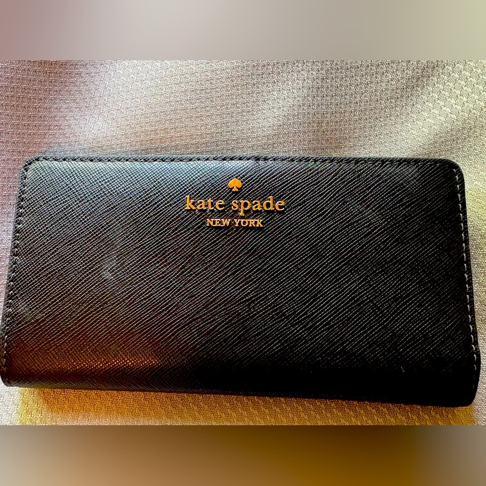 Kate Spade NWT Black Leather Wallet